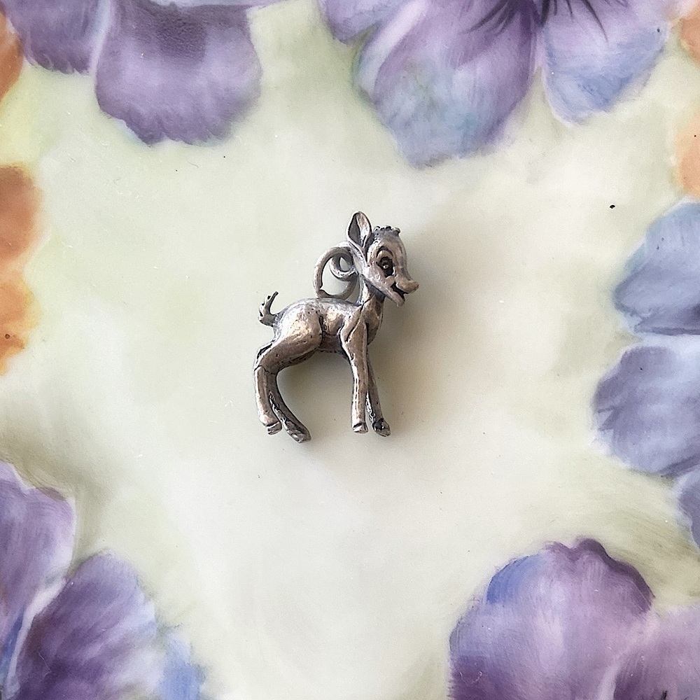 Disney Charm Sterling Silver “Bambi” Excellent Vintage Condition